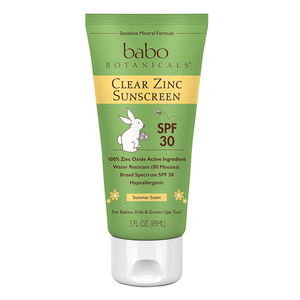 Babo Botanicals 30 SPF Clear Zinc Sunscreen Lotion