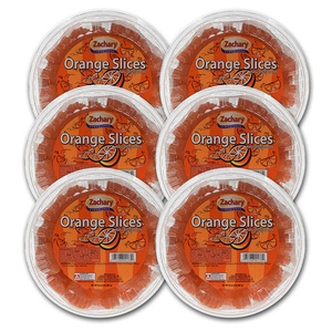 Zachary Naturally Flavored Orange Slices 6 Pack (60g per pack)