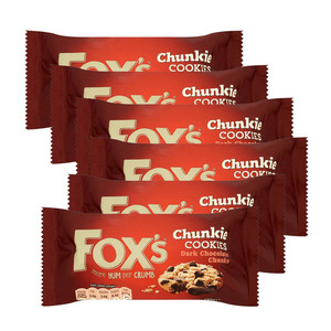 Fox's Dark Chocolate Chunkie Cookies 6 Pack (180g per Pack)